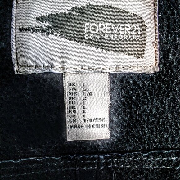 Forever 21 Leather Western Fringe Flirty Stagecoach Mini Jacket - Picture 4 of 4